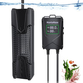 MantaMaze aquarium heater front view highlighting safe exterior and heat delivery
