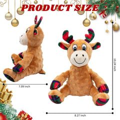 MAOOOOB reindeer squeaks and crinkles when chewed, attracting dogs and reducing boredom.