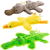 MAOOOOB Juguete cocodrilo sin relleno para morder y jugar