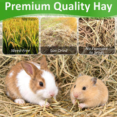 MAQIHAN straw nest for rabbits and small pets emphasizes nesting comfort.