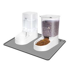 Marchul dog feeder with transparent window shows food level for easy monitoring.