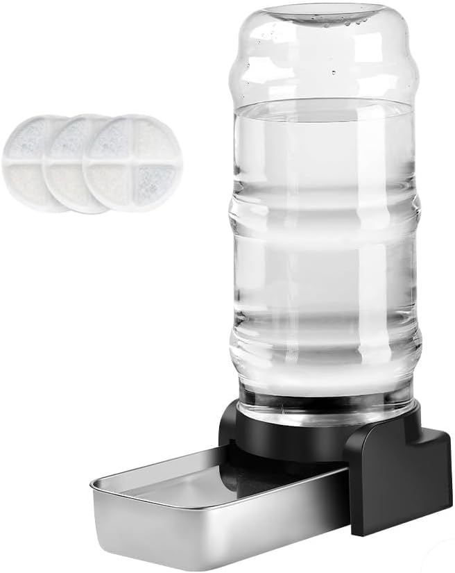 Marchul dog water dispenser cap-off view enables hassle-free refilling