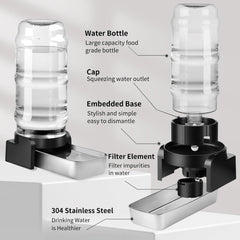 Marchul gravity waterer base with non-slip feet prevents spills