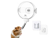 Marchul hamster water bottle-no-drip sticky hook side view shows spill prevention