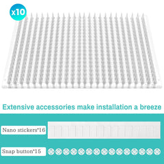 Mardili cat spike mat snap-buttons secure placement without shifting.