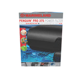 MarineLand Penguin Pro 375 front-view filter keeps water clear with quiet operation.