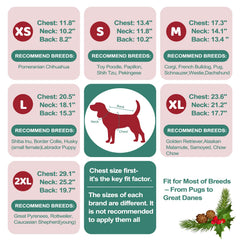 Marnonsis Christmas Dog Sweater turtleneck wrap for extra warmth