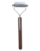 Mars Coat King blunt dematting rake blades close-up for precise undercoat removal