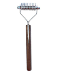 Mars Coat King blunt dematting rake blades close-up for precise undercoat removal