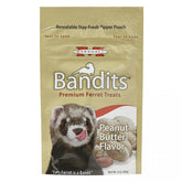 Marshall Bandits peanut butter ferret treats pouch showing soft texture for daily rewards