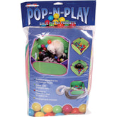 Marshall Pet Products Pop-N-Play Ball Pit folded for easy storage and quick setup