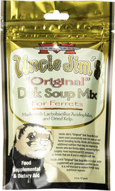 Marshall Uncle Jim's Original Duk Soup Mix packaging for ferrets, convenient 12-pack
