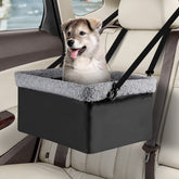 MARSLABO dog car seat metal-frame elevated view for small dogs