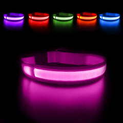 MASBRILL Light Up Collar night-walk-visibility glow improves safety during dusk strolls