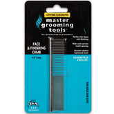 Master Grooming Tools Greyhound comb front view for gentle detangling sessions
