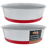 Master Pet Supply tazones acero inoxidable con base antideslizante para evitar deslizamientos