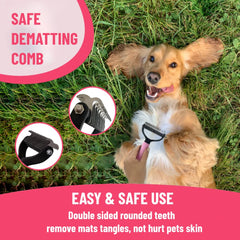 MASTER QUEEN slicker brush soft coat care and tangles removal.