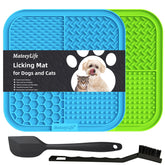 MateeyLife large lick mat for dogs and cats with secure suction for calm licking.