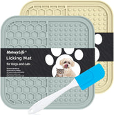 MateeyLife lick mat for dogs with suction cups in a 2-pack supports slow feeding.