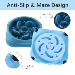 MateeyLife slow-feeder anti-slip base closeup demonstrates stability during feeding.