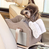 Matsofamic dog car seat center-console setup boosts visibility and safety