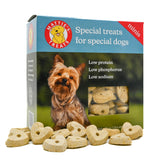 Mattie's Treats 10oz box with heart-shaped treats, ideal for training rewards.