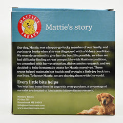 Mattie's Treats simple pumpkin and cinnamon ingredients, delivering natural flavor.