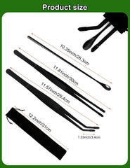 MaviyTxen 11-8 inch feeding tongs showing non-slip grip for secure handling.