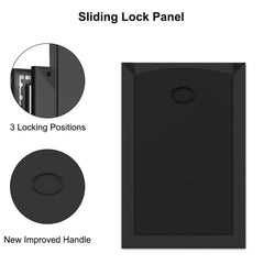 MAVRICPOWER two locking panels-dog-door illustrates height adjustability and enhanced weather protection.