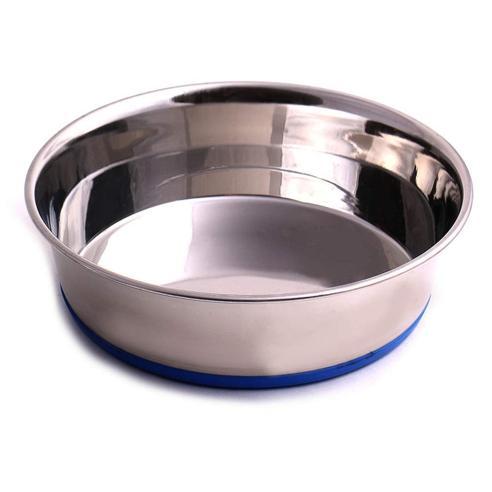 Max and Neo heavy non-skid dog bowl small front view for steady meals.