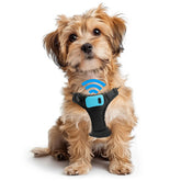 Max Barks Bark Control Training Vest on a small dog showing comfortable daily wear.