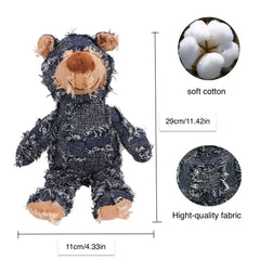MAXBECK Dog Companion bear plush toy ready for supervised puppy play.