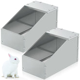 Maxcheck caja nido metalica para conejo, dos piezas incluidas para varias mascotas