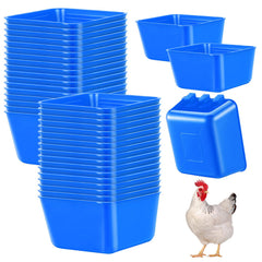 Maxdot cage cups 20-pack blue hanging for easy feeding and hydration