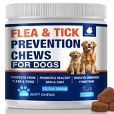 MaxHemp dog flea-tick chews bottle — natural daily protection for dogs.