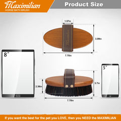 MAXIMILIAN Gentle brush head image for comfortable horse massage during grooming.