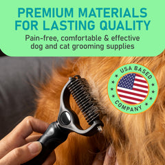 Maxpower Planet undercoat rake design glides smoothly for comfortable grooming