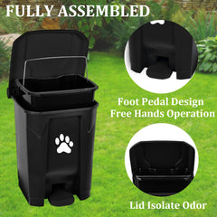 mayayaday durable plastic dog waste container withstands outdoor weather for year-round use.