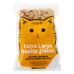 Mayde Bonito Flakes bag front—protein-packed pet treat.