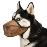 Mayerzon dog muzzle soft mesh comfort for safe walks and easy panting.