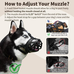 Mayerzon muzzle treats-through-hole design highlights reward options during training.