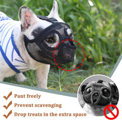 Mayerzon eyehole design keeps vision clear during curious explorations.