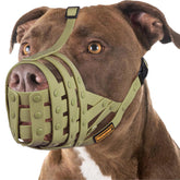 Mayerzon Pitbull Muzzle with overhead-strap for secure daily walks