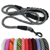 MayPaw heavy-duty rope dog leash with padded handle for comfortable daily walks