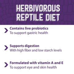 Mazuri Herbivorous Reptile Diet with vitamins A and E for eye and skin health