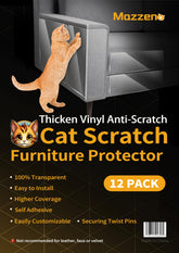 Mazzen Cat Scratch Couch Protector clear cover shields a sofa discreetly, preserving upholstery.