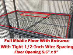 Mcage Deluxe Wrought Iron Assembly ensures a sturdy, durable setup.