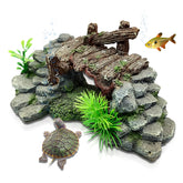 MCdrumfilter Grass Bridge wide shot provides a natural-look retreat and visual centerpiece for aquariums.