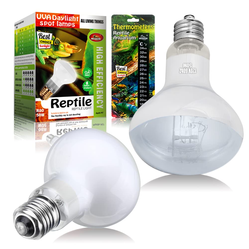 MCLANZOO reptile heat lamp 100W 2-pack packaging ready for setup boosts basking warmth
