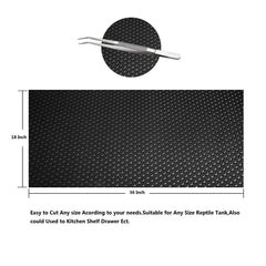 MCLANZOO reptile substrate mat anti-slip texture highlighted for secure footing.